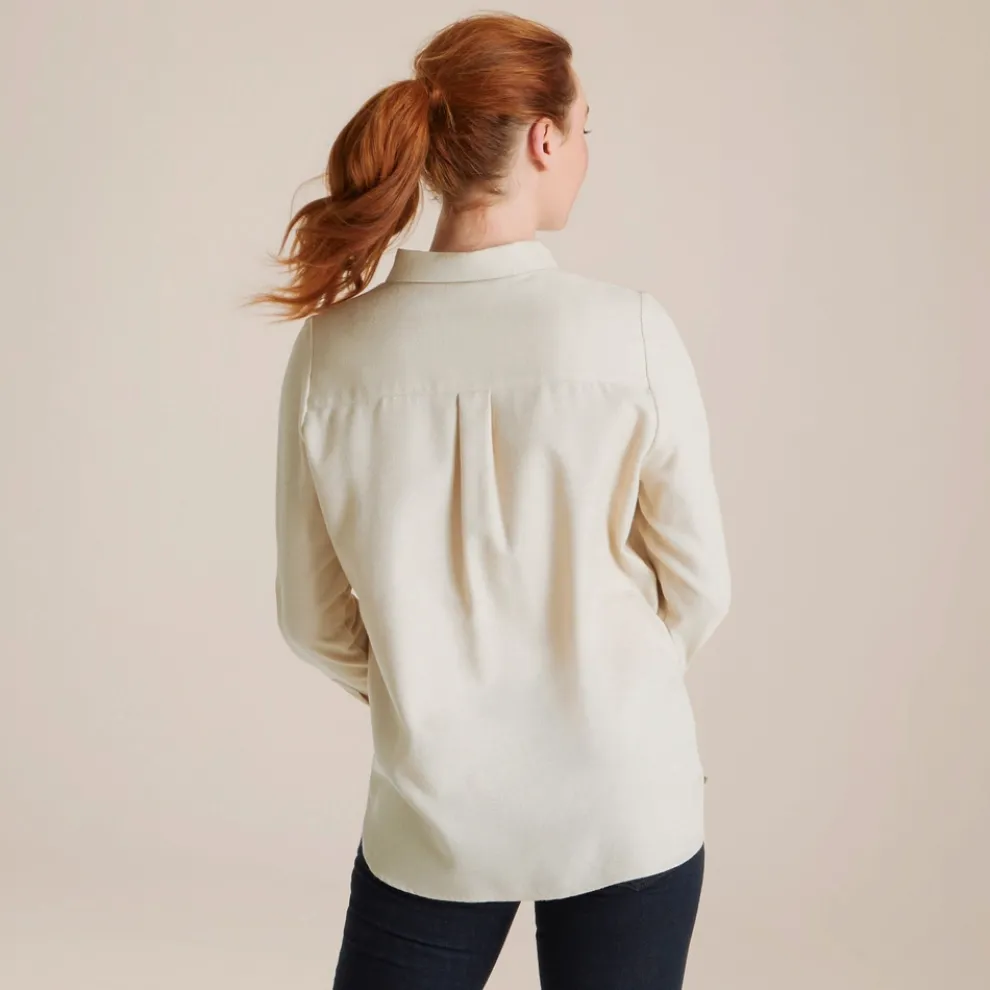 Dornoch Long Sleeved Shirt | Light Raffia Marl