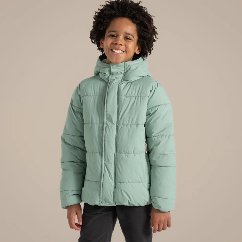 Kid's Brandon Hooded Jacket | Pale Pistachio