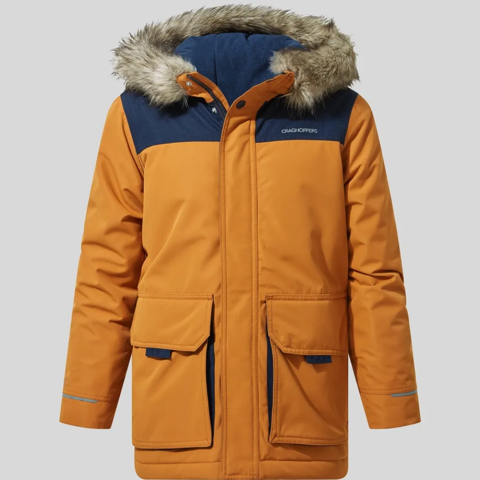 Kid's Corrib Jacket | Pumpkin Spice / Blue Navy