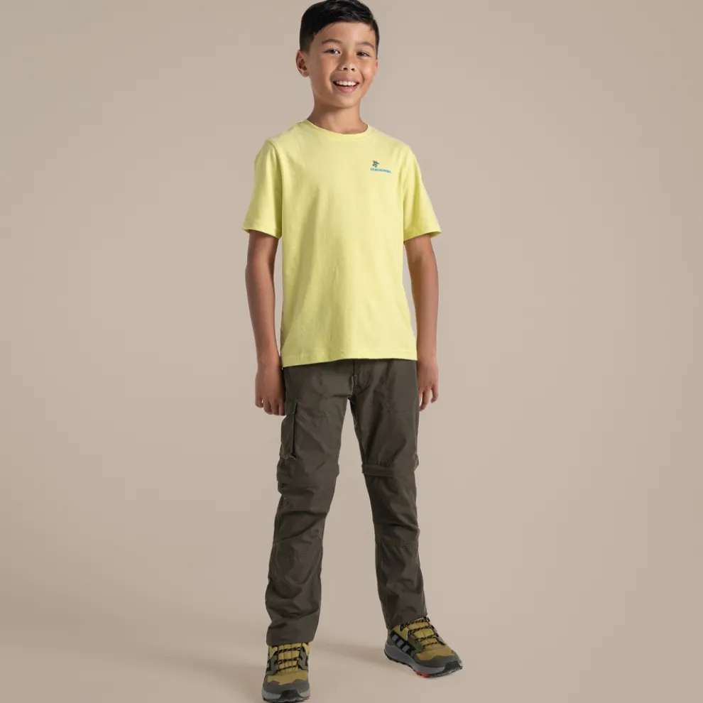 Kid's Kiwi Cargo II Convertible Trousers | Woodland Green