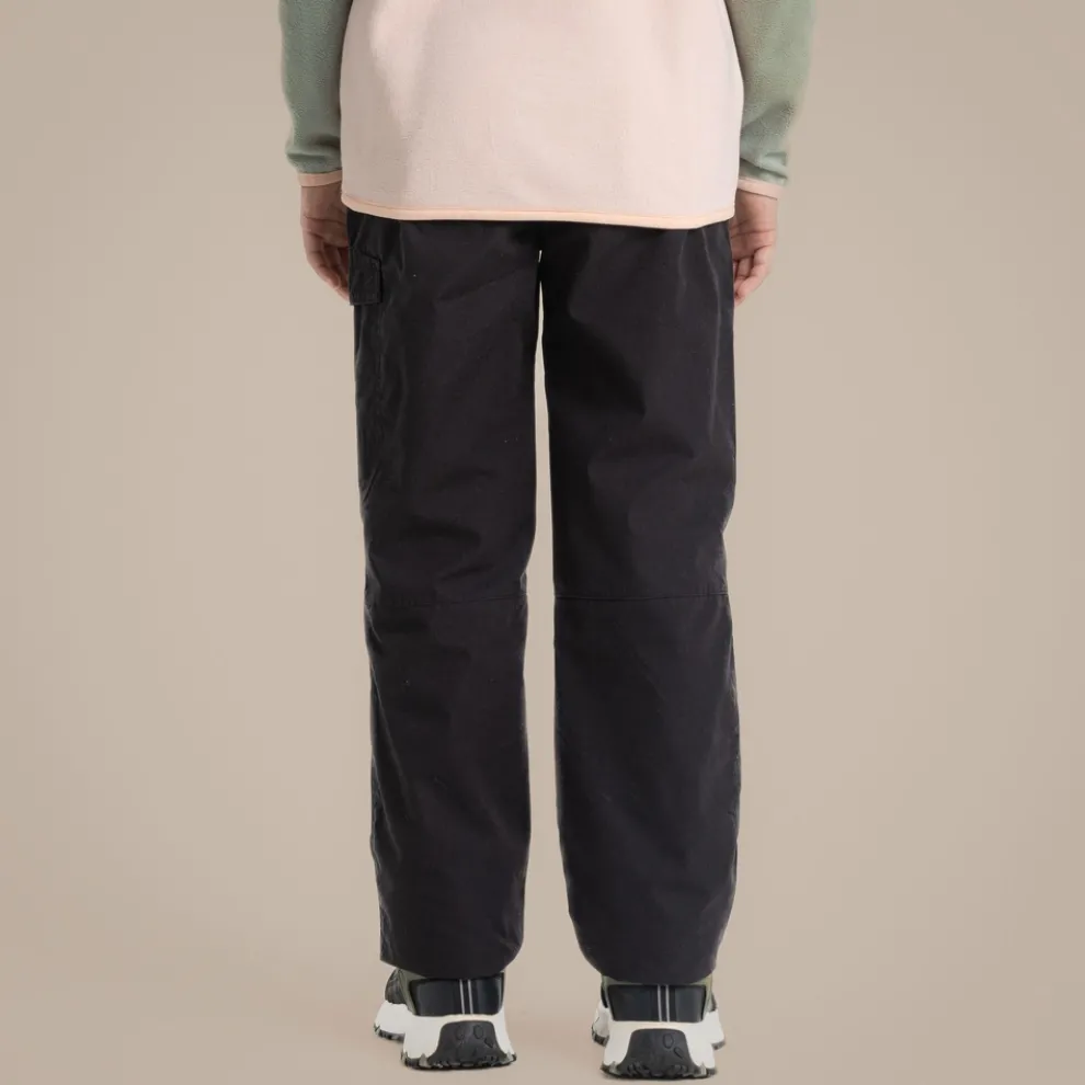 Kid's Kiwi II Winter Lined Cargo Trouser | Black