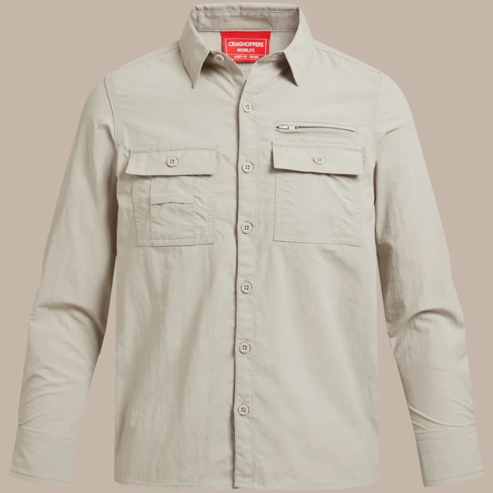 Kid's NosiLife Adventure Long Sleeved Shirt | Parchment