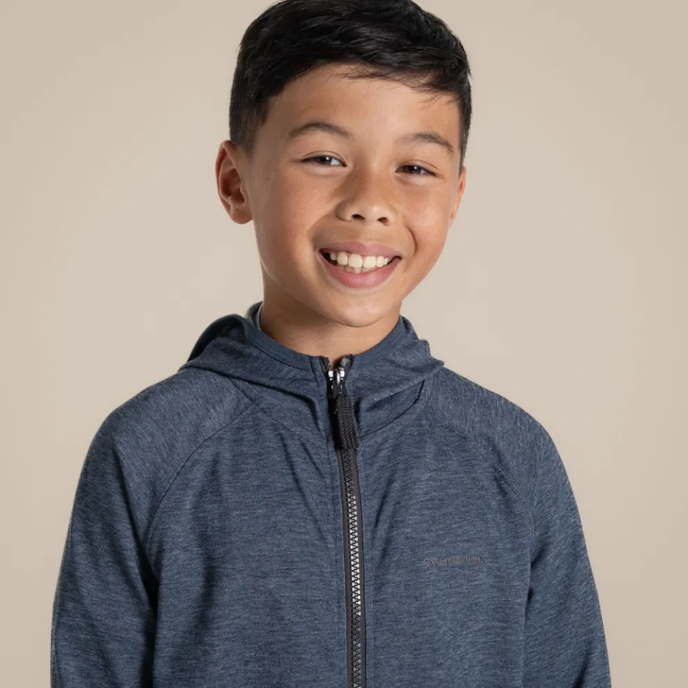 Kids' Nosilife Frey Hooded Jacket | Blue Navy Marl