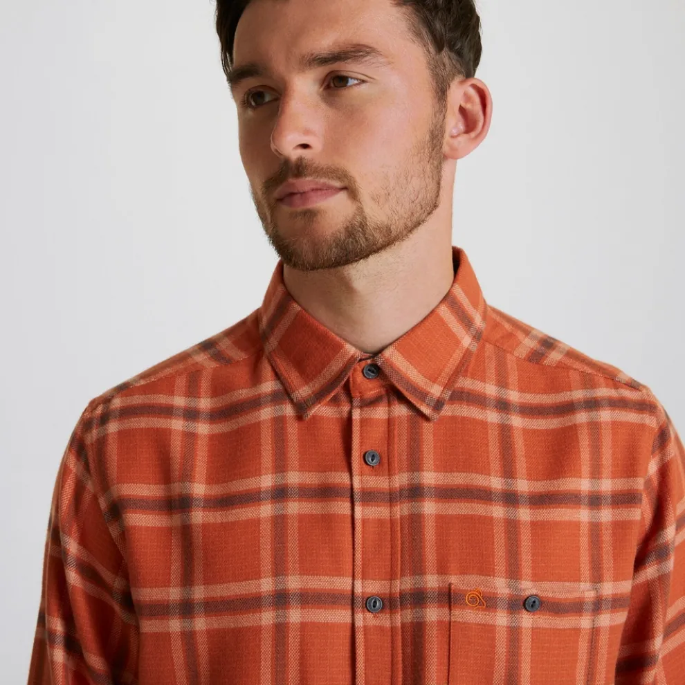 Lough Long Sleeved Check Shirt | Potters Clay Check