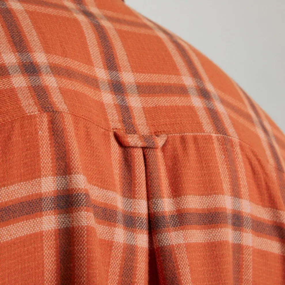 Lough Long Sleeved Check Shirt | Potters Clay Check