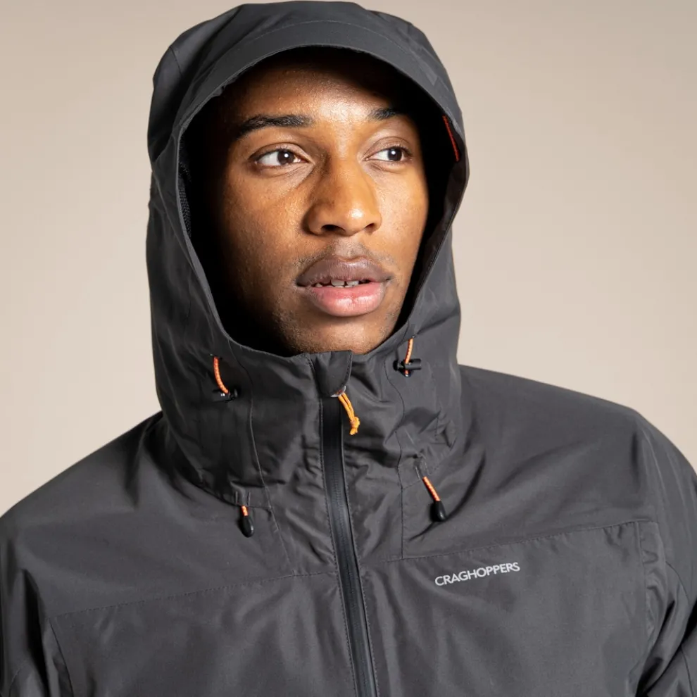 Men's Creevey Waterproof Jacket | Black Pepper