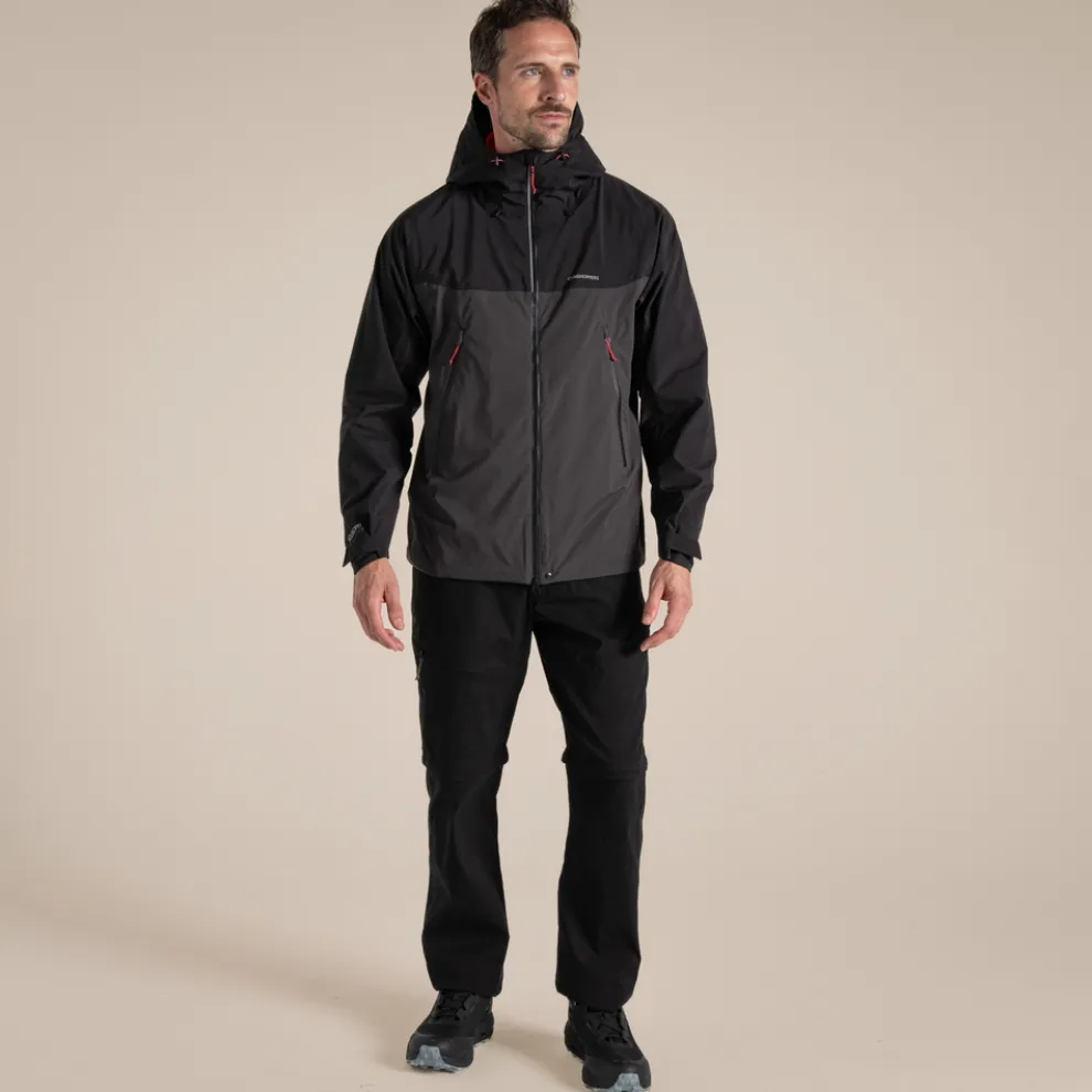 Men's Diggory Stretch Waterproof Jacket | Black / Black Pepper