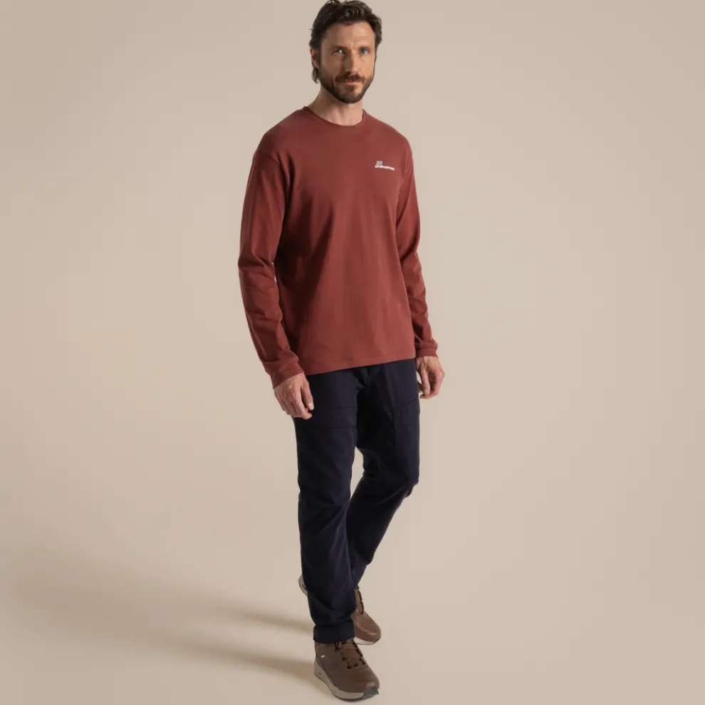 Men's Dillisk II Long Sleeved Top | Axinite Red