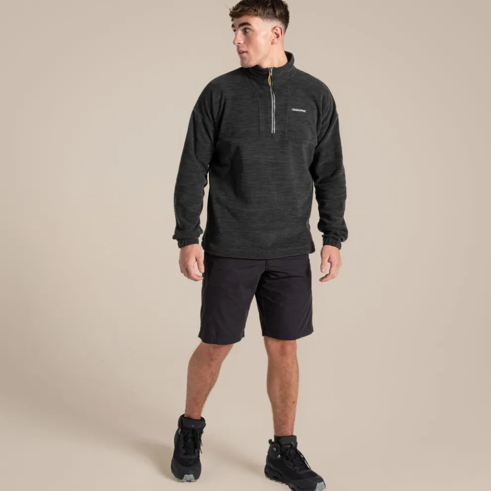 Men's Esk Half Zip Fleece | Black