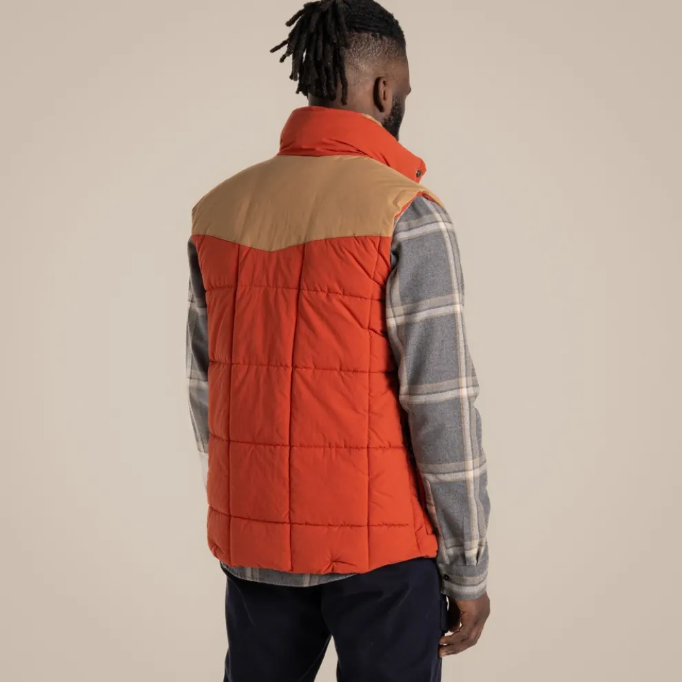 Men's Greysen Insulating Vest | Carnelian Orange