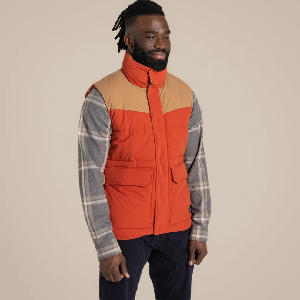Men's Greysen Insulating Vest | Carnelian Orange
