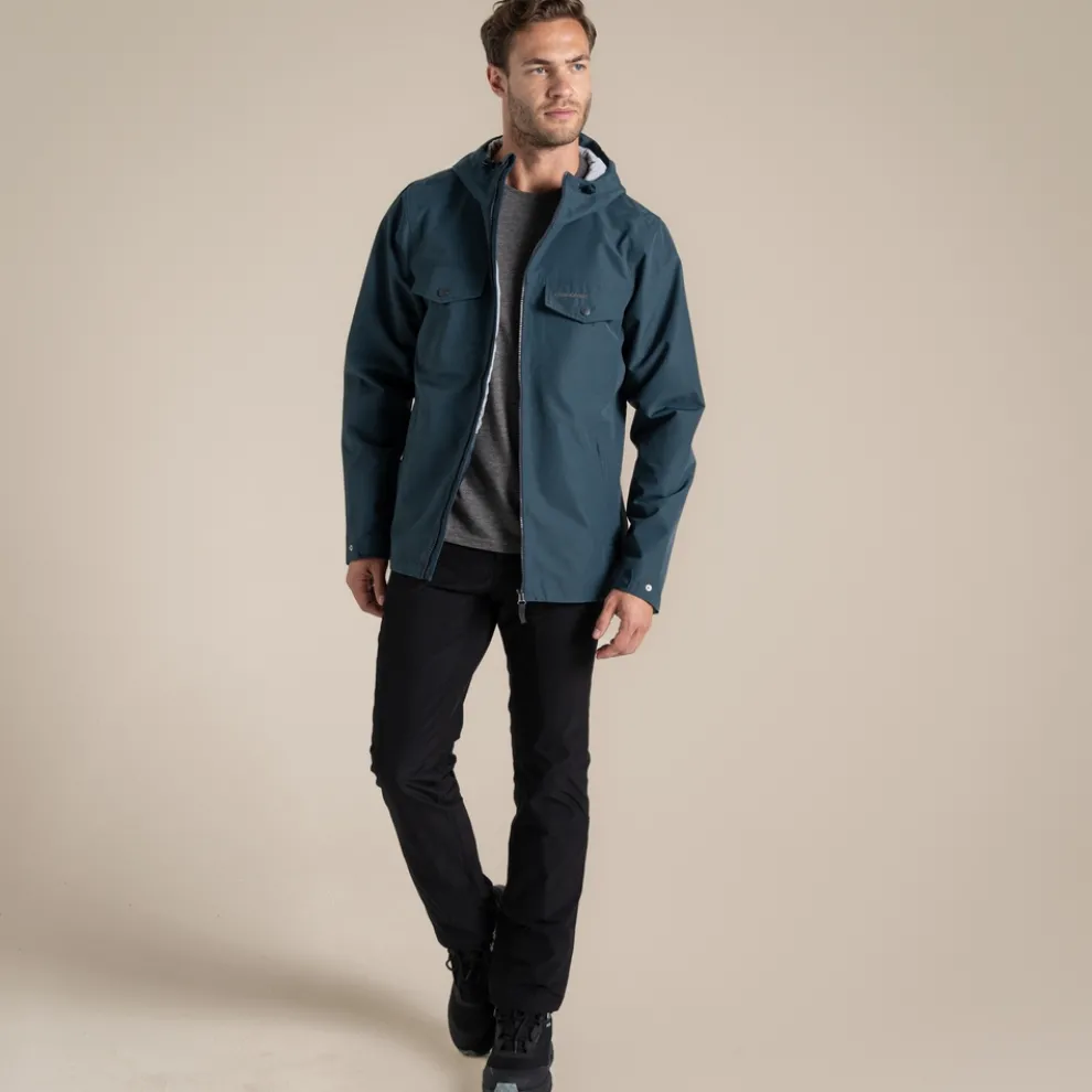 Mens' Harslow Waterproof Jacket | Blue Stone