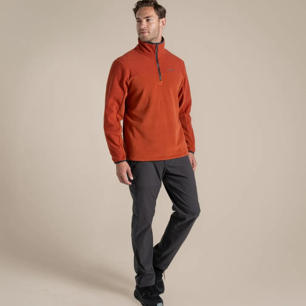 Men's Javi Half Zip Fleece | Red Beach