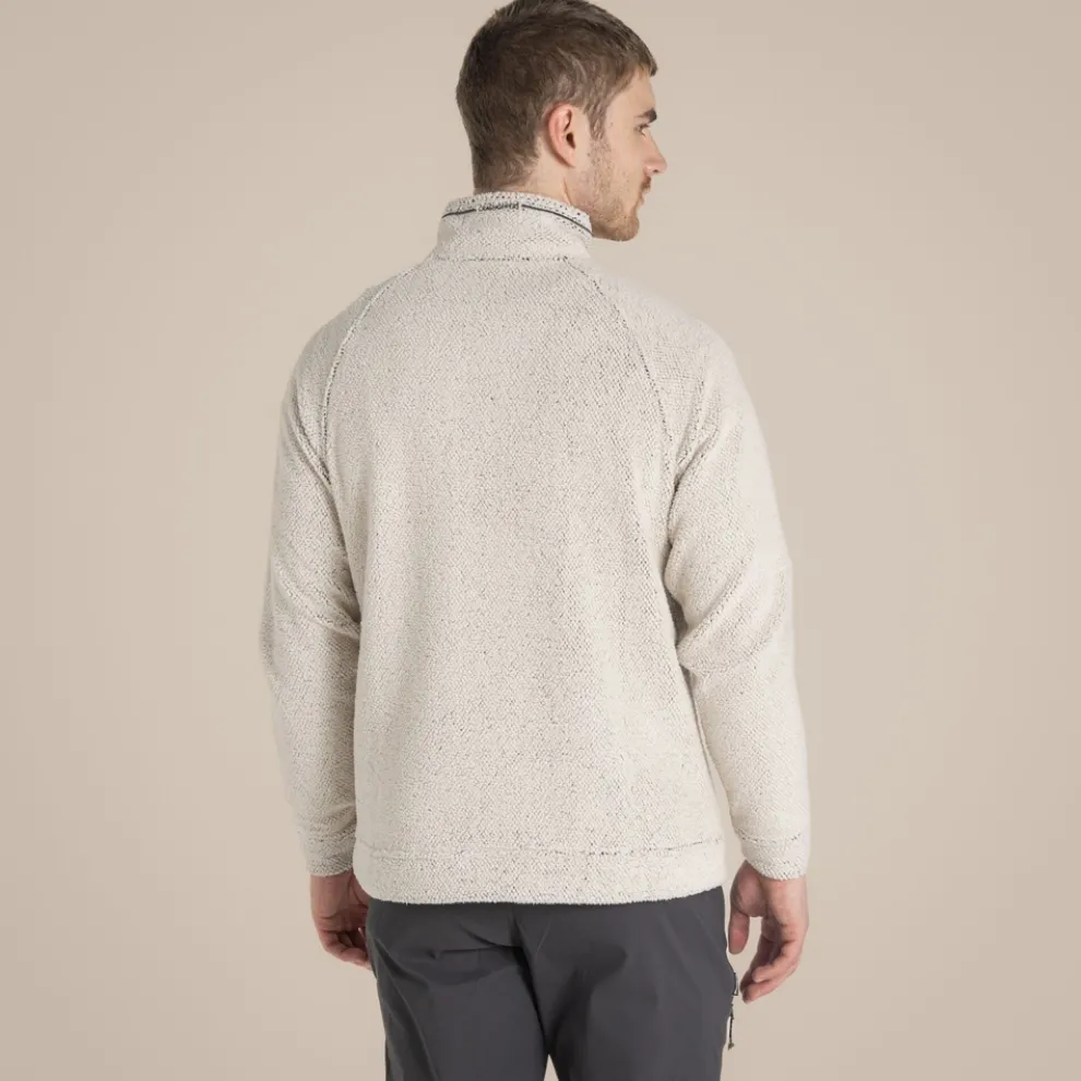 Men's Karlton Half Zip Fleece | Ecru