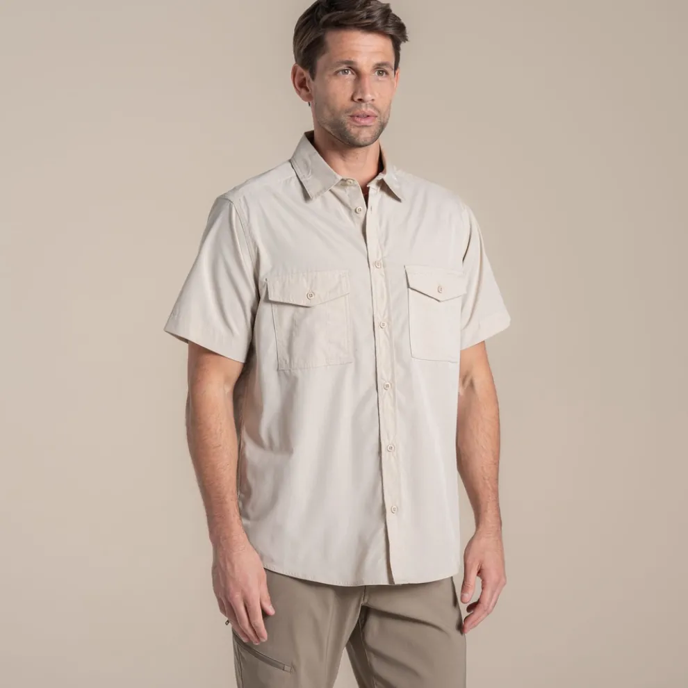 Men's Kiwi II Short Sleeved Shirt | Oatmeal