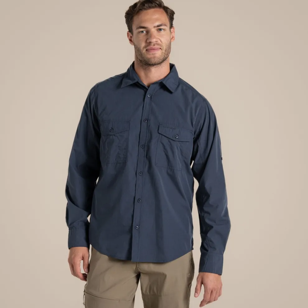 Men's Kiwi Long Sleeved Shirt | Ombre Blue