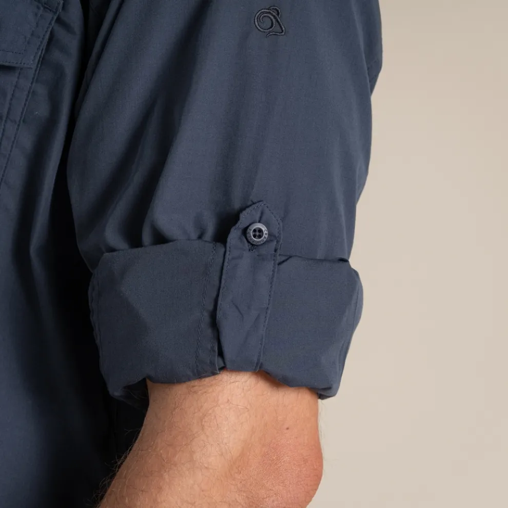 Men's Kiwi Long Sleeved Shirt | Ombre Blue