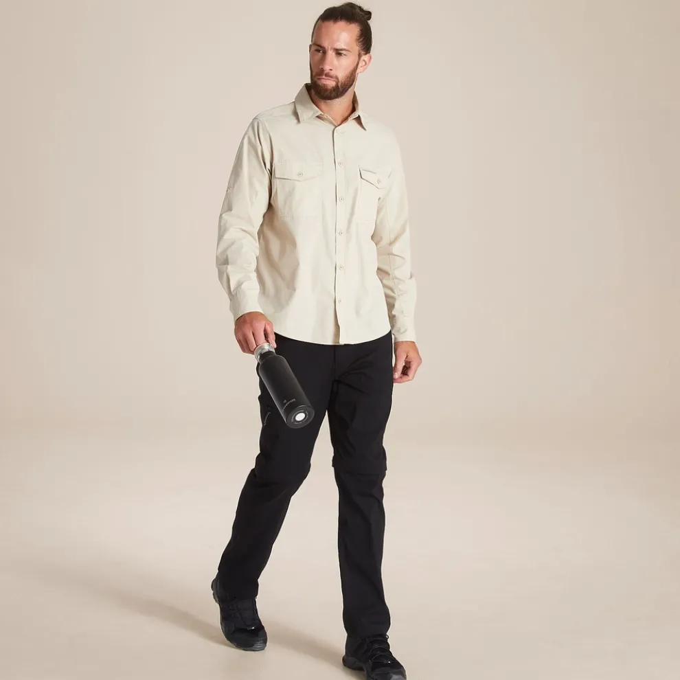 Men's Kiwi Long Sleeved Shirt | Oatmeal