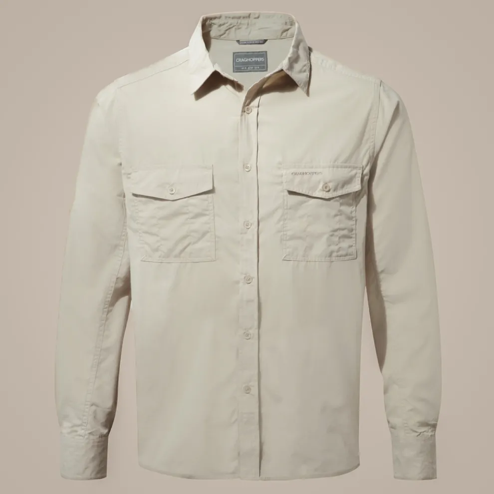 Men's Kiwi Long Sleeved Shirt | Oatmeal