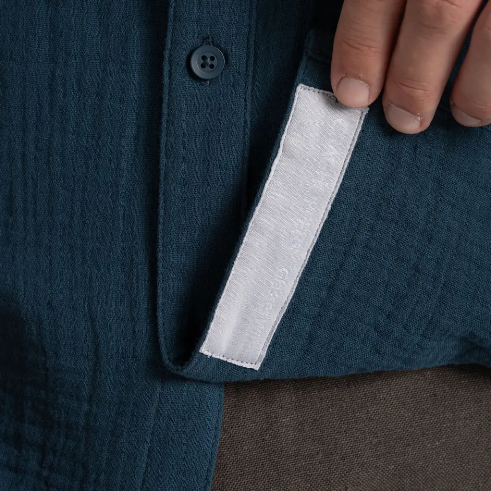 Men's Moro Long Sleeved Shirt | Blue Stone