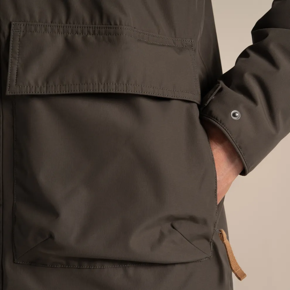 Men's National Trust Padley Waterproof Jacket | Woodland Green