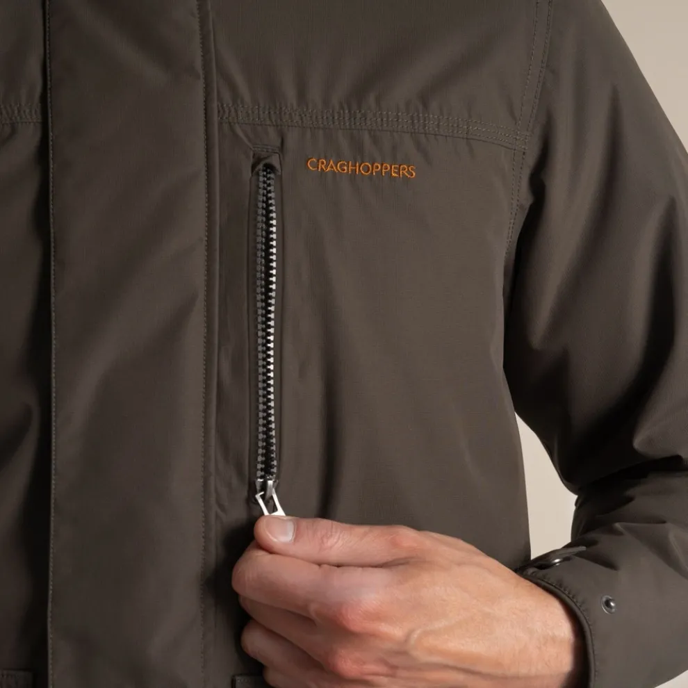 Men's National Trust Padley Waterproof Jacket | Woodland Green