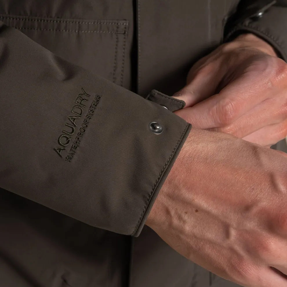 Men's National Trust Padley Waterproof Jacket | Woodland Green
