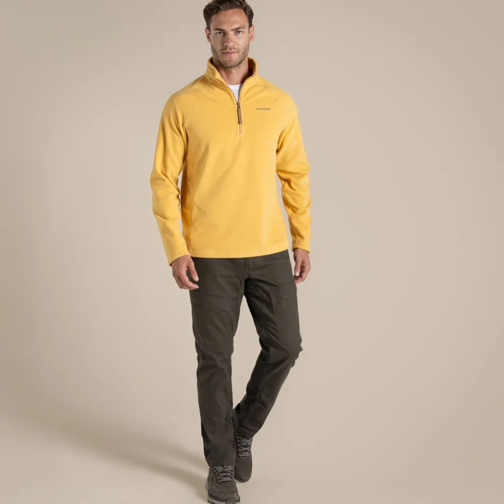 Men's National Trust Corey II Half Zip Fleece | Indian Yellow