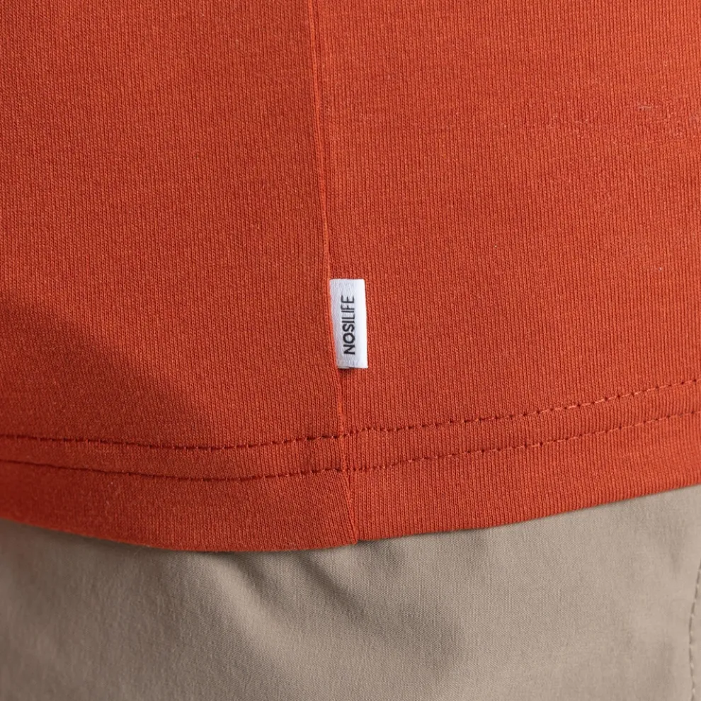 Men's Nosilife Abel Long Sleeved T-Shirt | Red Beach