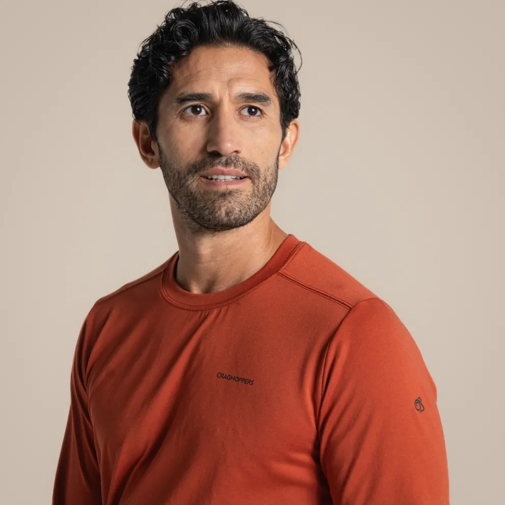 Men's Nosilife Abel Long Sleeved T-Shirt | Red Beach