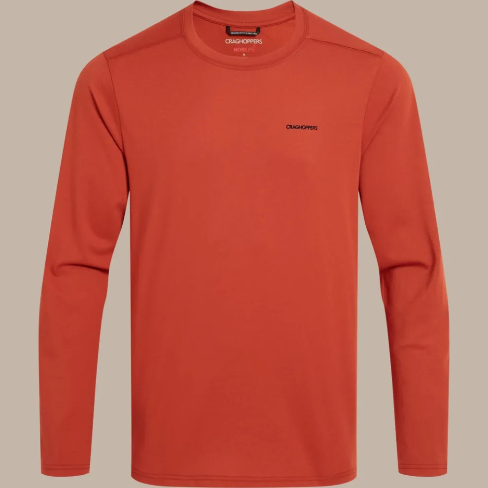 Men's Nosilife Abel Long Sleeved T-Shirt | Red Beach