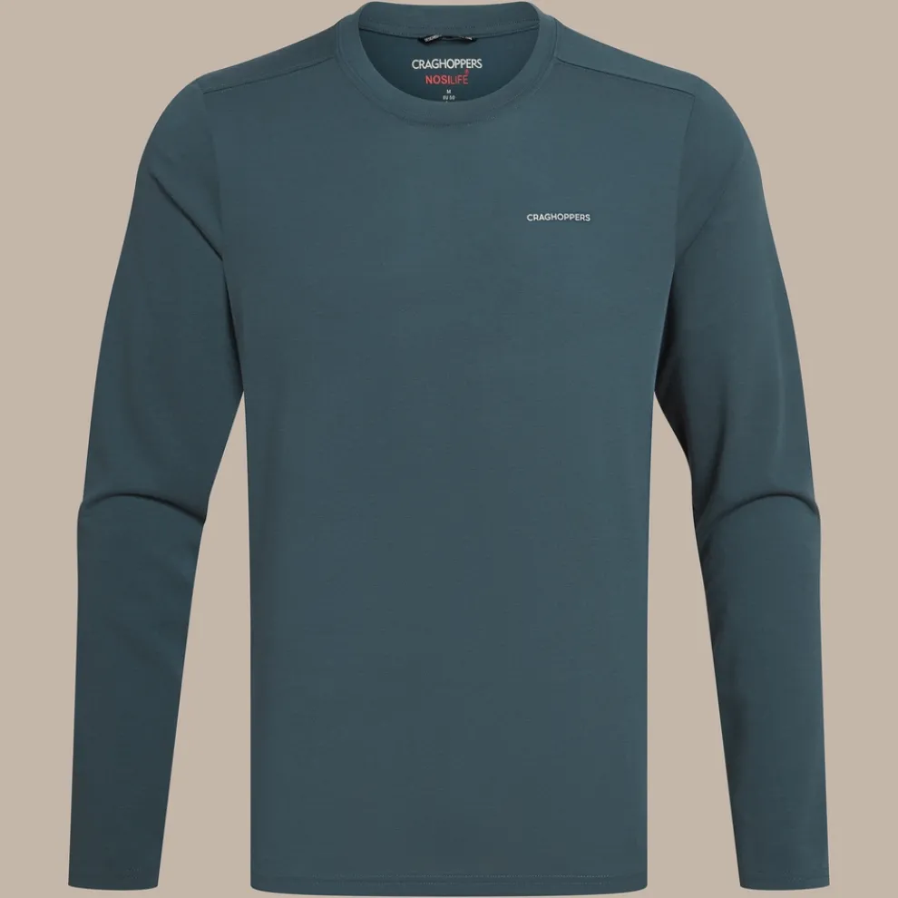 Men's Nosilife Abel Long Sleeved T-Shirt | Blue Stone