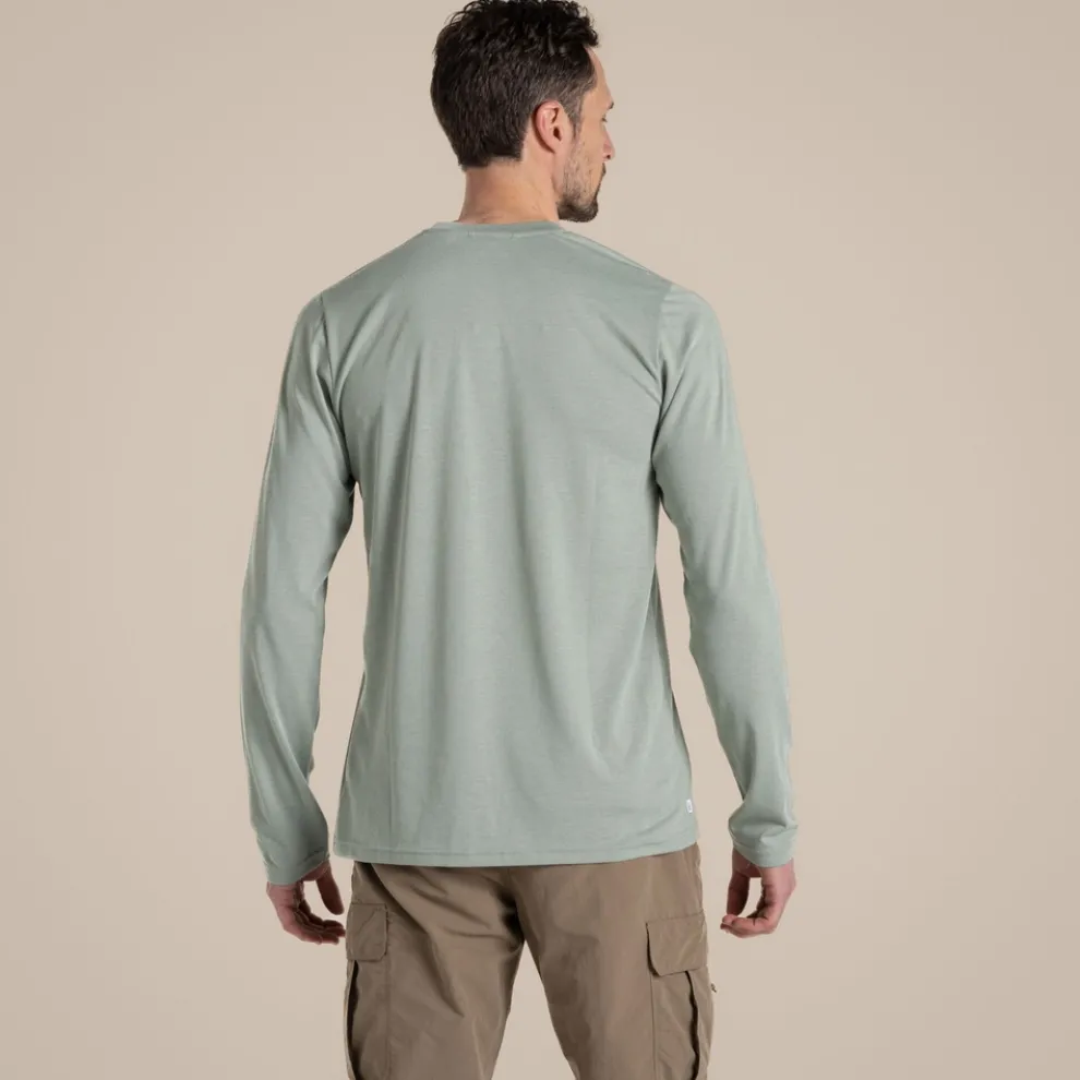 Men's Nosilife Abel Long Sleeved T-Shirt | Lichen Green