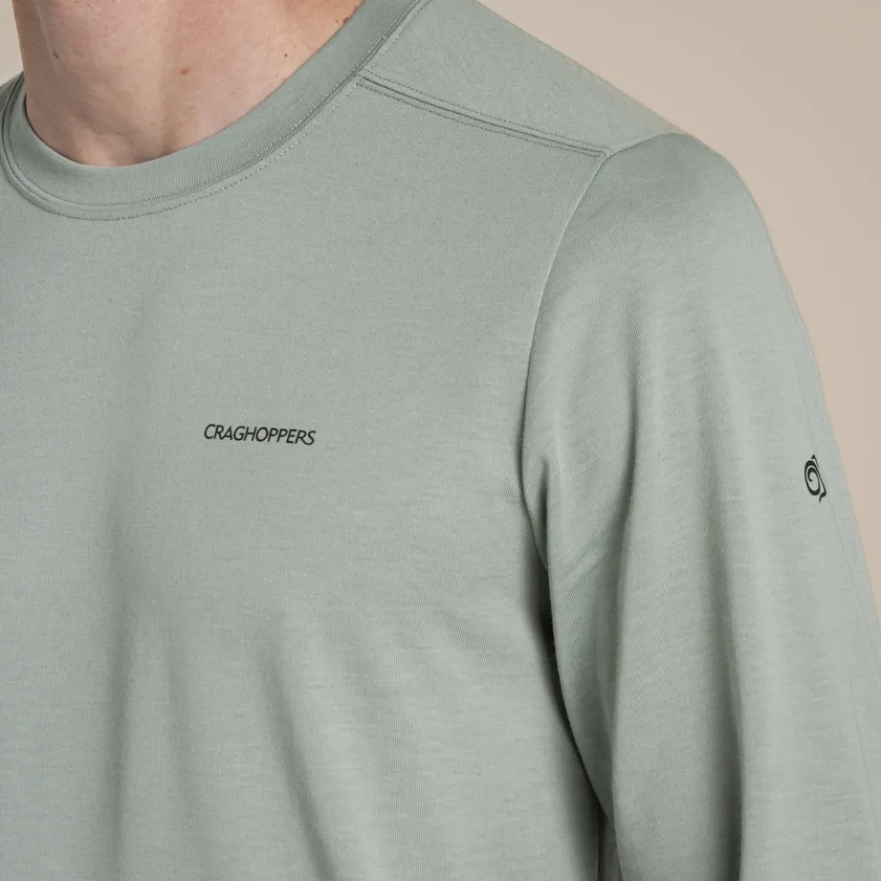 Men's Nosilife Abel Long Sleeved T-Shirt | Lichen Green