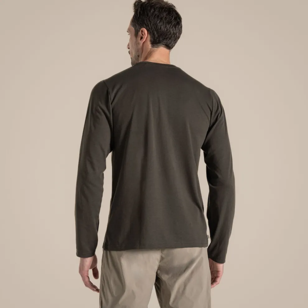 Men's Nosilife Abel Long Sleeved T-Shirt | Woodland Green