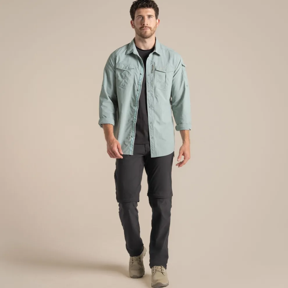 Men's NosiLife Adventure Long Sleeved Shirt III | Lichen Green
