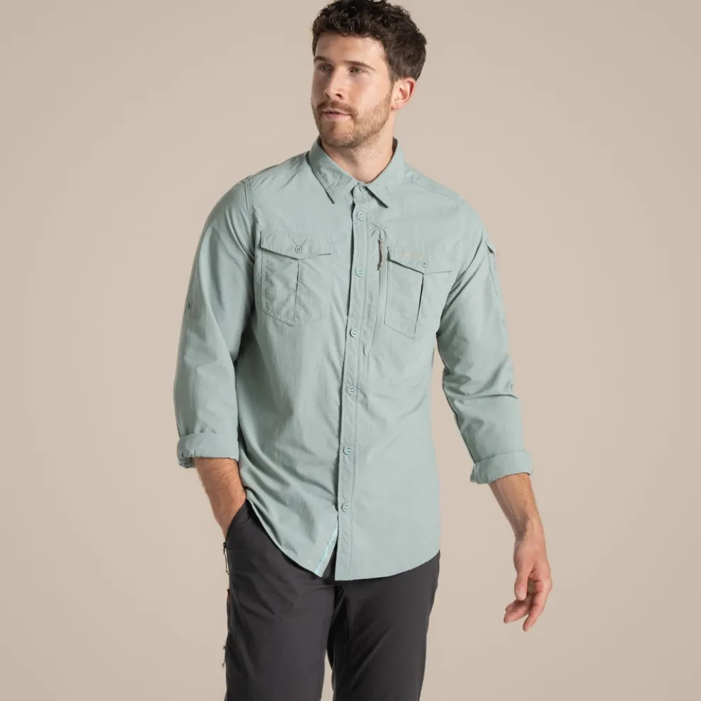 Men's NosiLife Adventure Long Sleeved Shirt III | Lichen Green