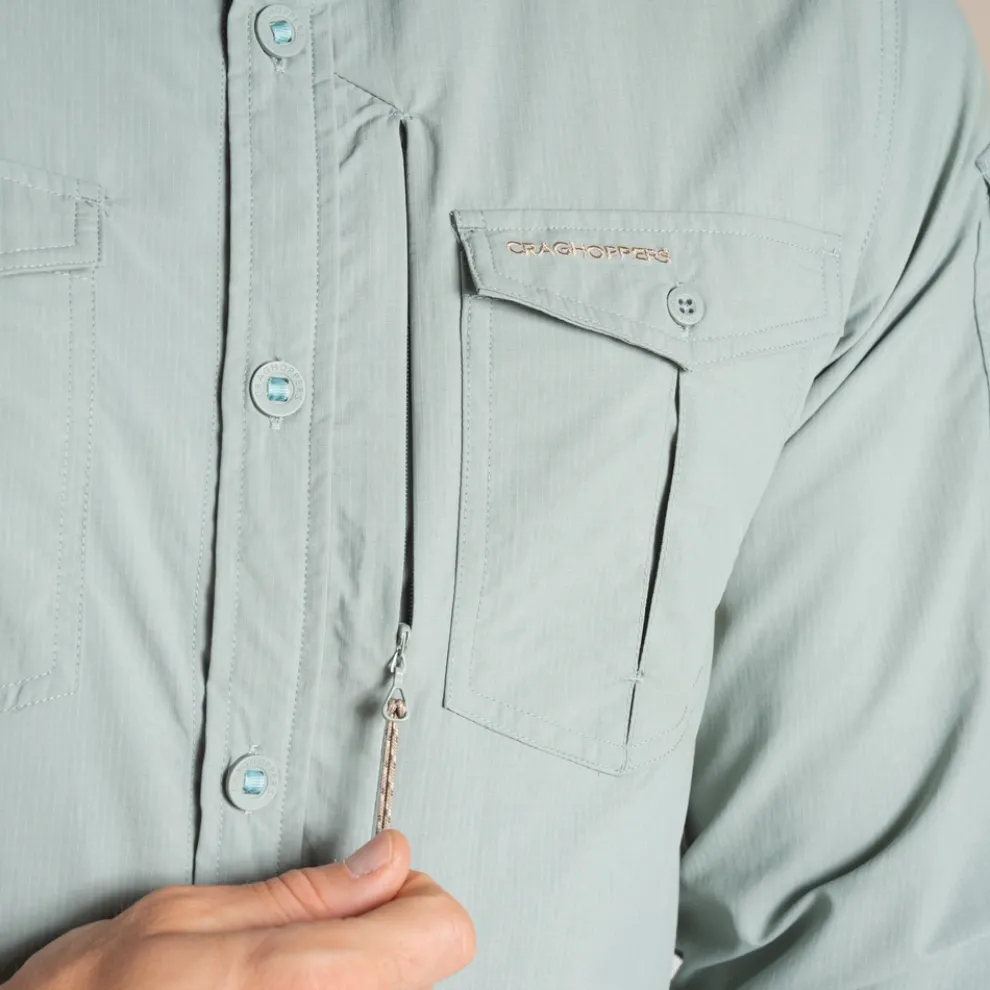 Men's NosiLife Adventure Long Sleeved Shirt III | Lichen Green