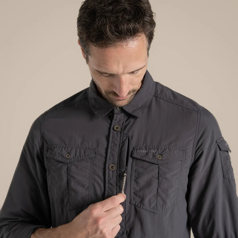 Men's NosiLife Adventure Long Sleeved Shirt III | Black Pepper