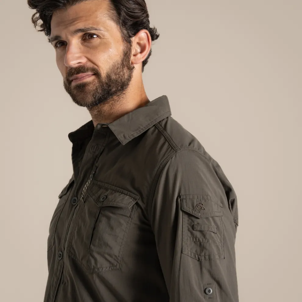 Men's NosiLife Adventure Long Sleeved Shirt III | Woodland Green