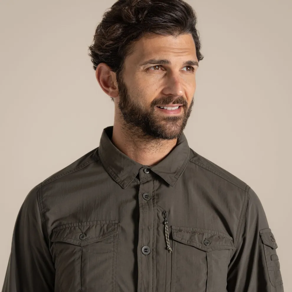 Men's NosiLife Adventure Long Sleeved Shirt III | Woodland Green