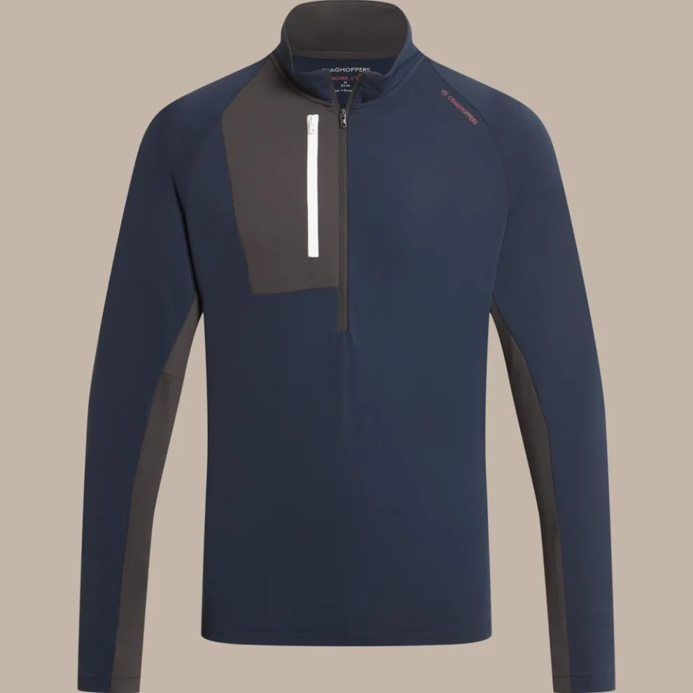 Men's NosiLife Goswick Golf Half Zip Top | Blue Navy