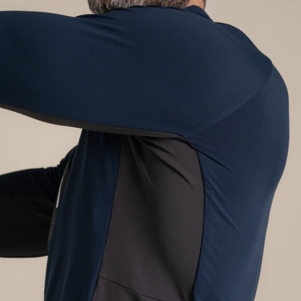 Men's NosiLife Goswick Golf Half Zip Top | Blue Navy