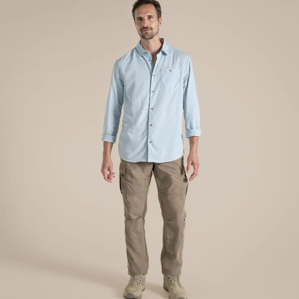 Men's NosiLife Nuoro Long Sleeved Shirt II | Niagara Blue