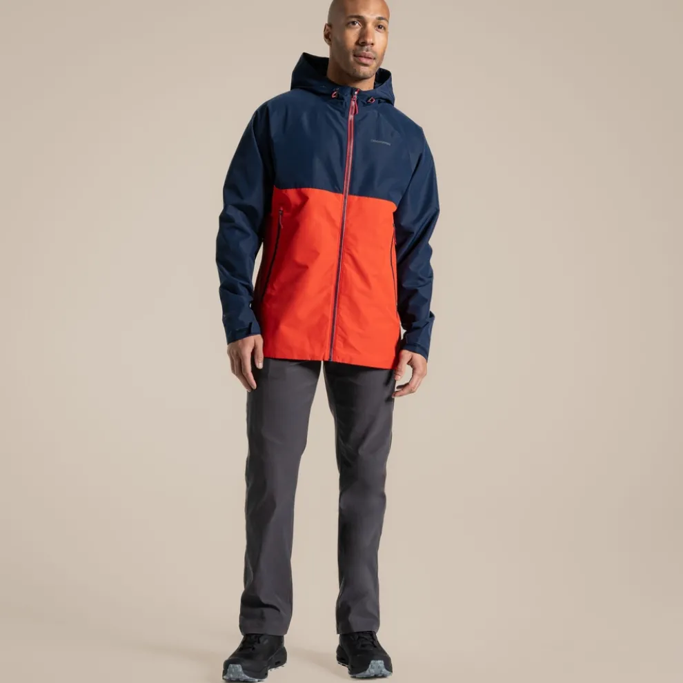 Men's Osuna Waterproof Jacket | Blue Navy / Pimento Red
