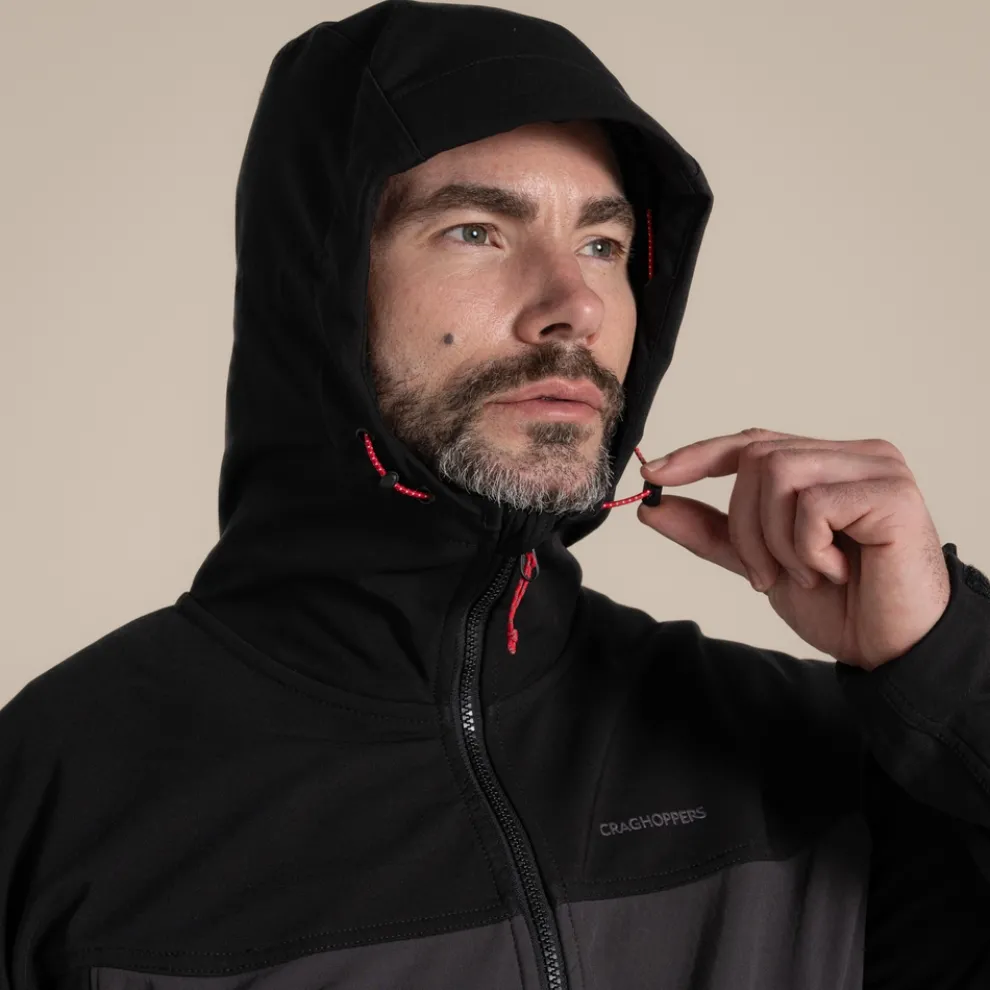 Men's Seer Hooded Jacket | Black / Black Pepper