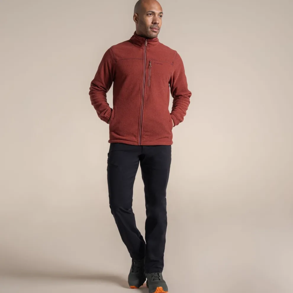 Men's Souther Full Zip Fleece | Red Jasper