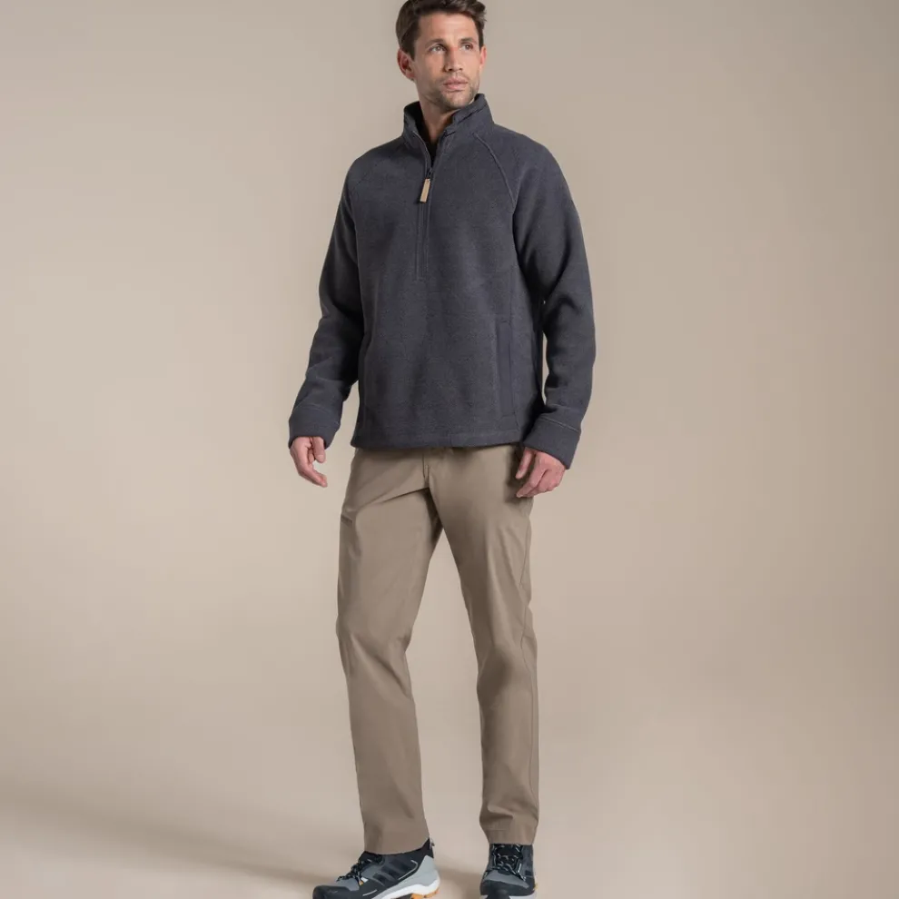 Men's Steeple Half Zip Fleece | Dark Iron