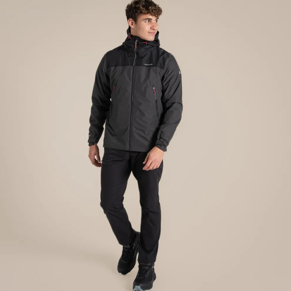 Men's Vanth Waterproof Jacket | Black Pepper / Black