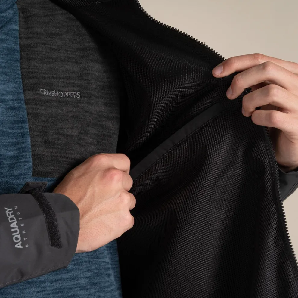 Men's Vanth Waterproof Jacket | Black Pepper / Black